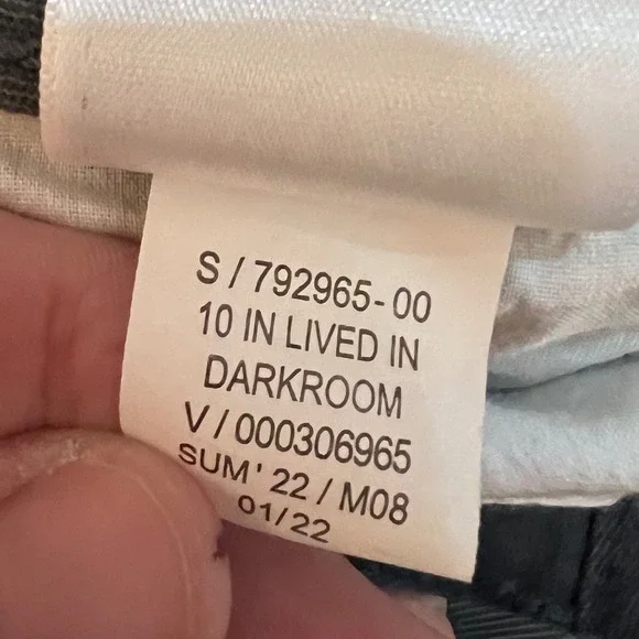 Old Navy Lived In Straight Cargo Shorts Mens 38 Grey Built In Flex Pockets - Picture 14 of 16